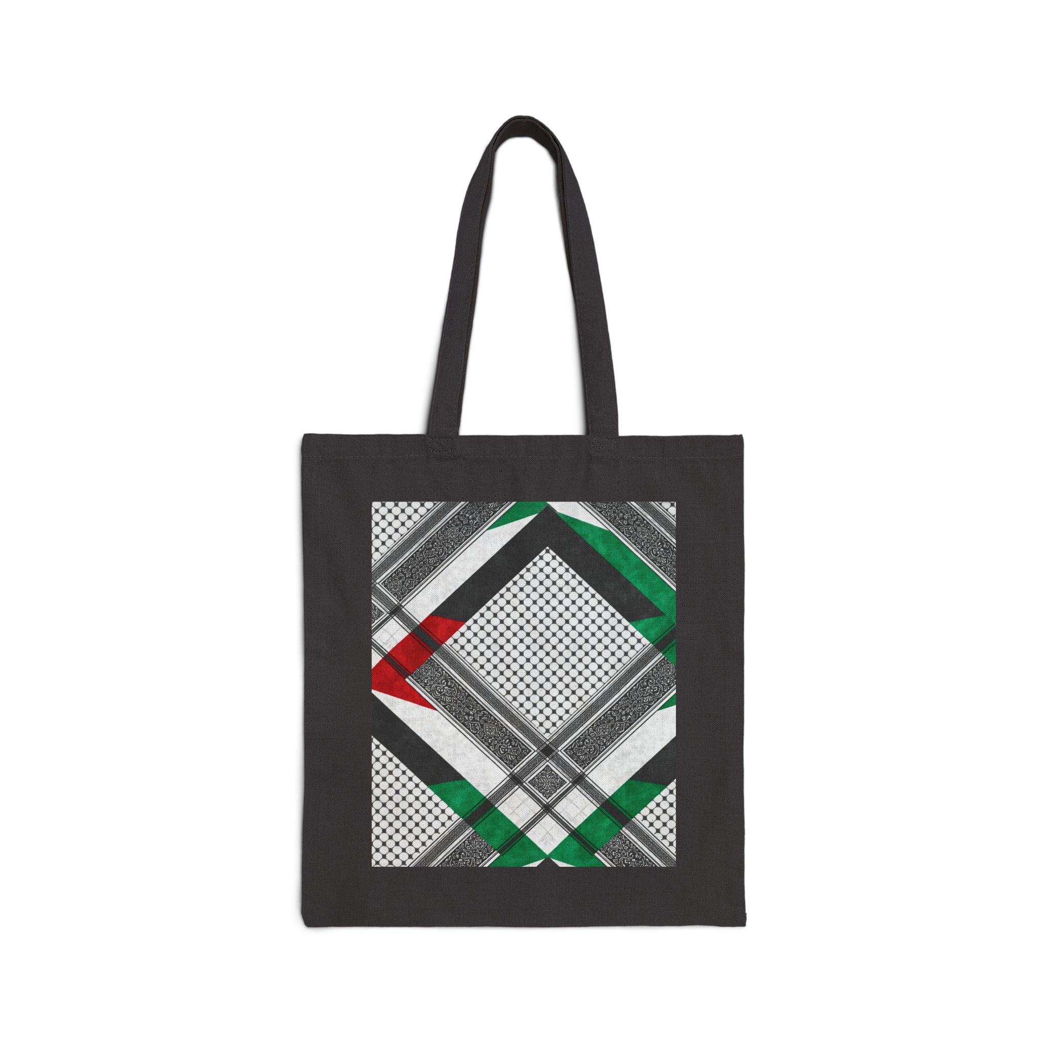 Heritage Keffiyeh Tote Bag – Palestine Pattern Edition