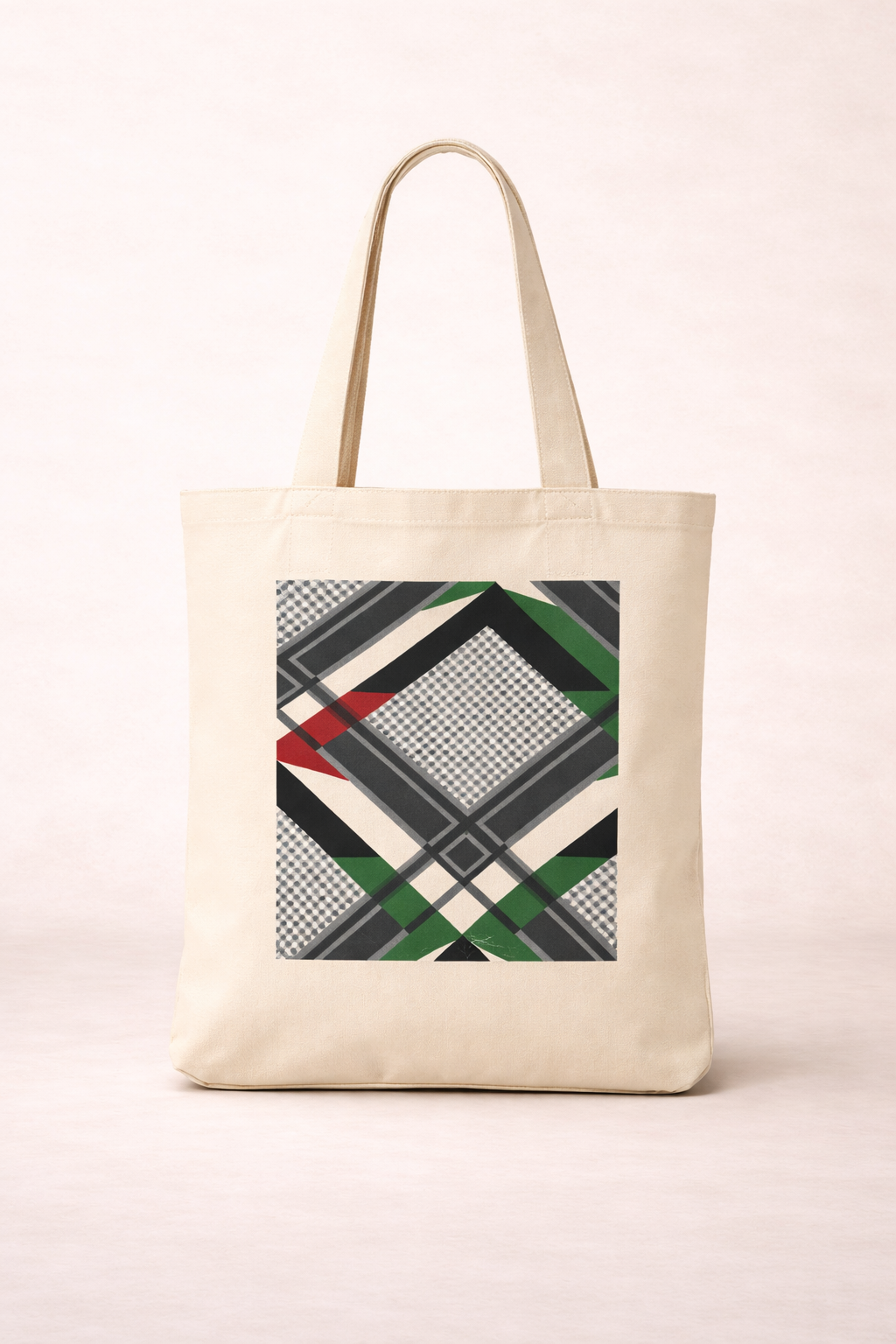 Heritage Keffiyeh Tote Bag – Palestine Pattern Edition