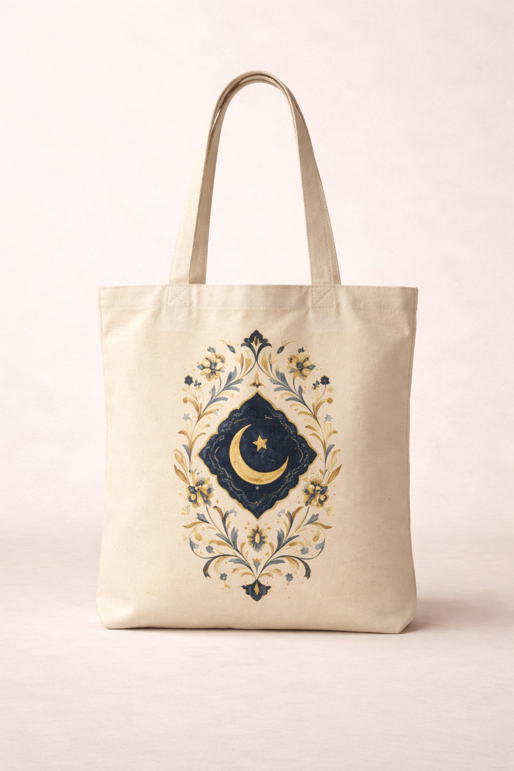 Ottoman Floral Medallion Tote Bag