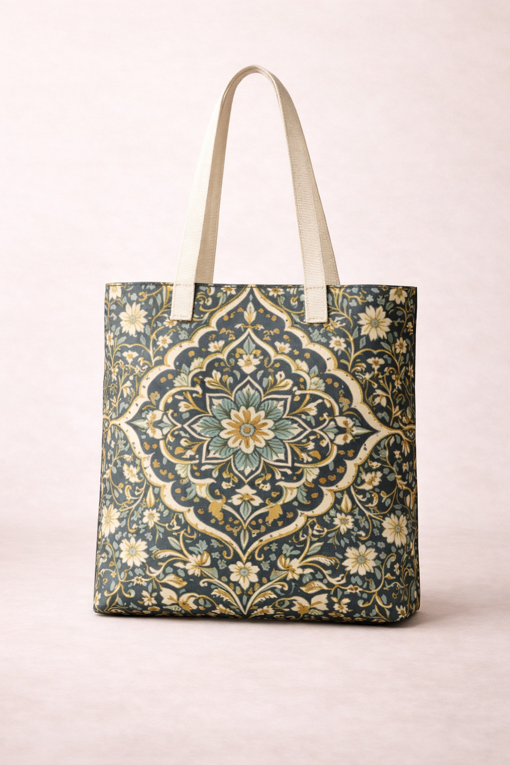 Emerald Rawdah Floral Canvas Tote